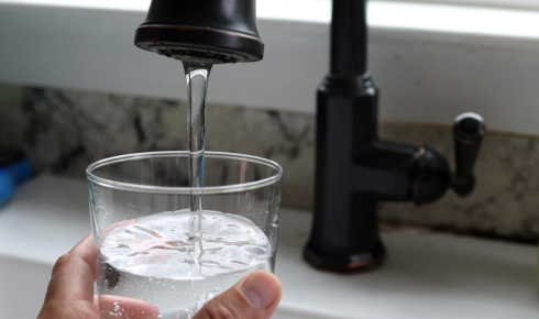 drinking water
